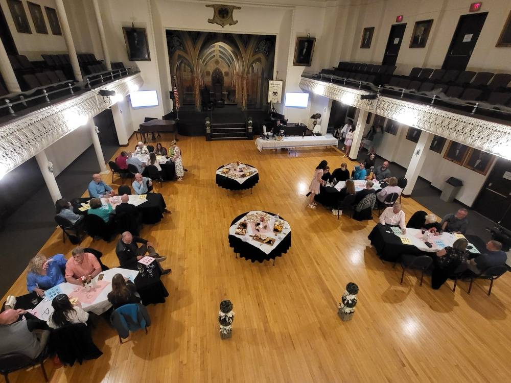 business luncheon in the cathedral