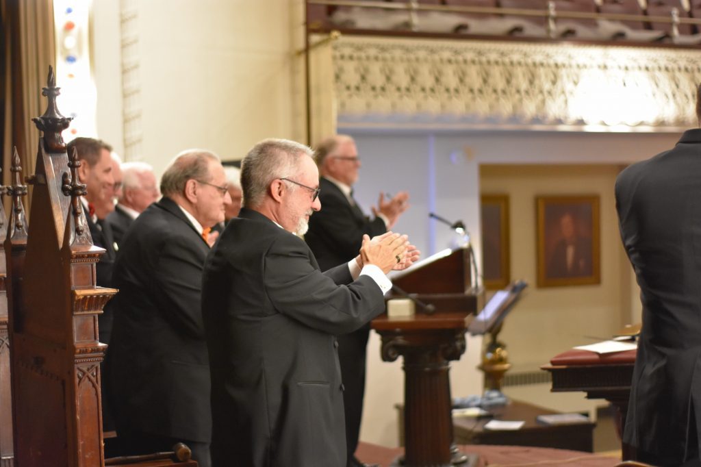 Applause during session