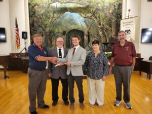 Scholarship winner Seth McClintock
