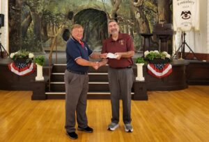 Scholarship winner Grace Shaible accepted by her father