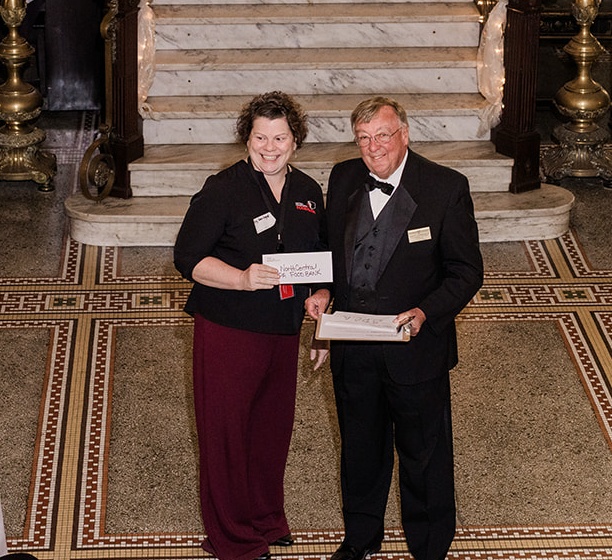 Presenting a donation to the NorthCentral PA Food Bank