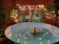 Fountain with tealights